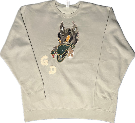 a5 Wolf Crewneck Size 2XL