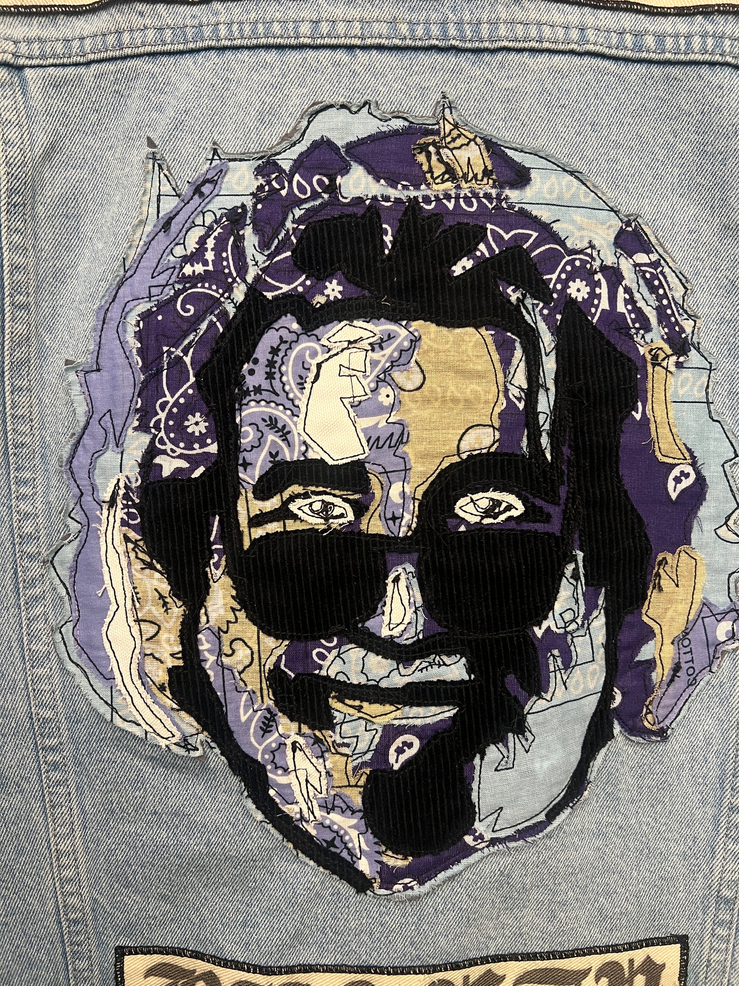 Jerry applique - American Beauty denim jacket