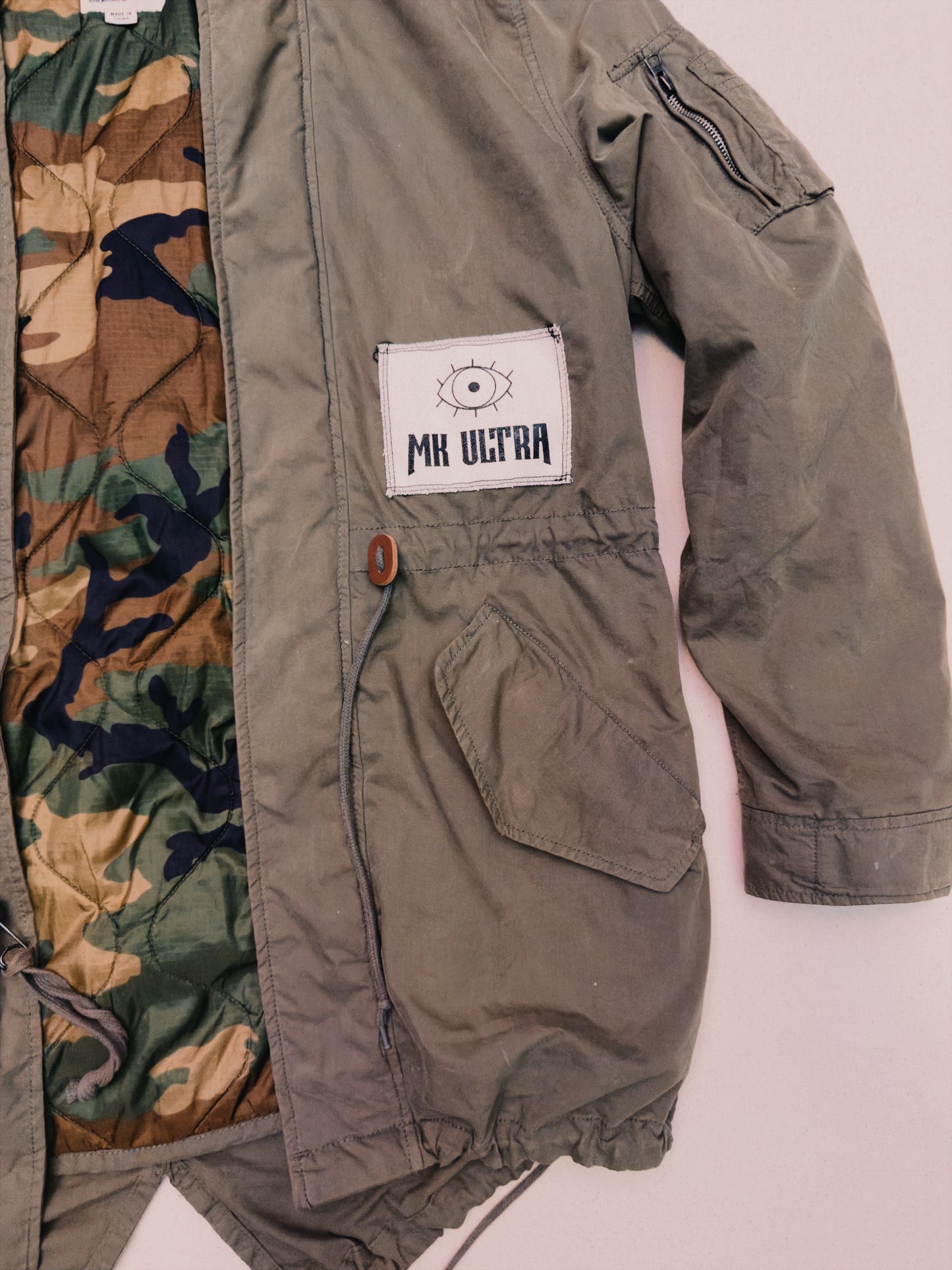 Alpha Industries parka with Further patches size Large Regular