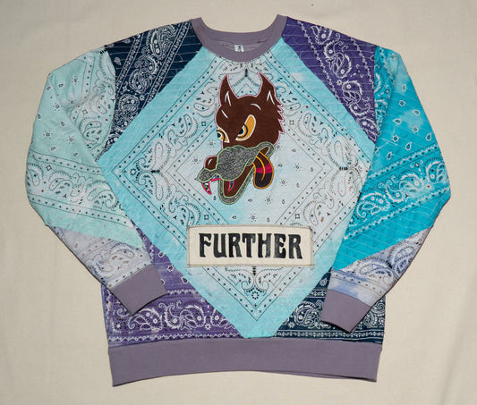 Boro style Further wolf crewneck